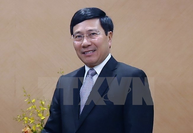 Deputy PM Pham Binh Minh visits Vietnamese Embassy in China - ảnh 1